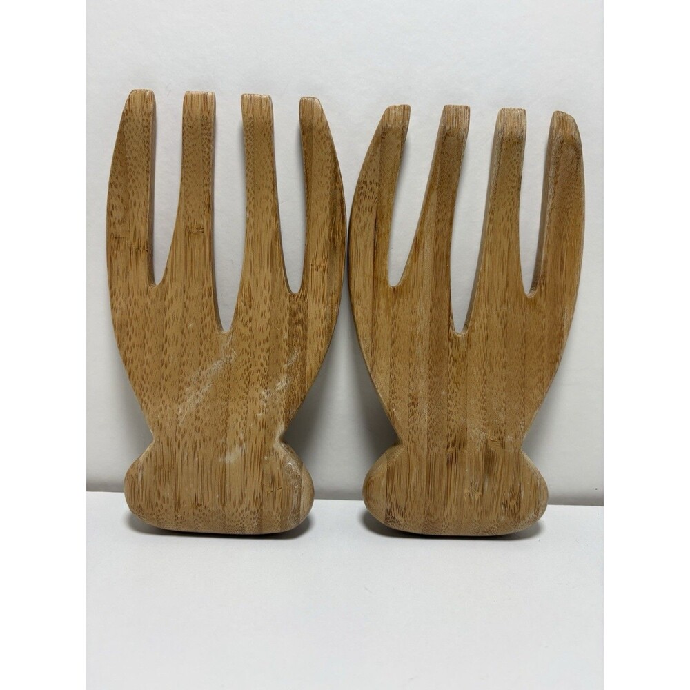 Bamboo Salad Hand Tongs - Totally Bamboo